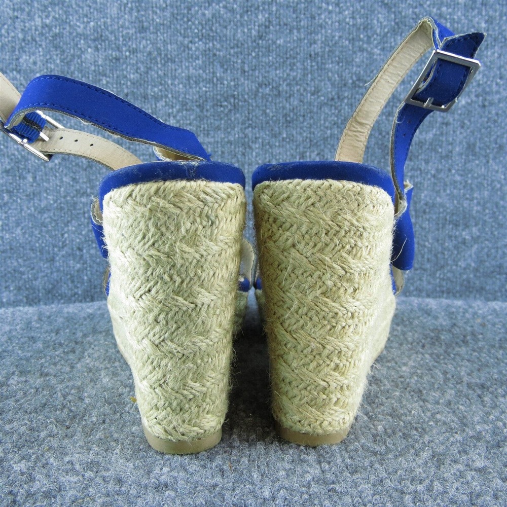 Montego Bay Club Women Ankle Strap Sandal Shoes Blue Synthetic Size 8.5 Medium - Picture 5 of 10